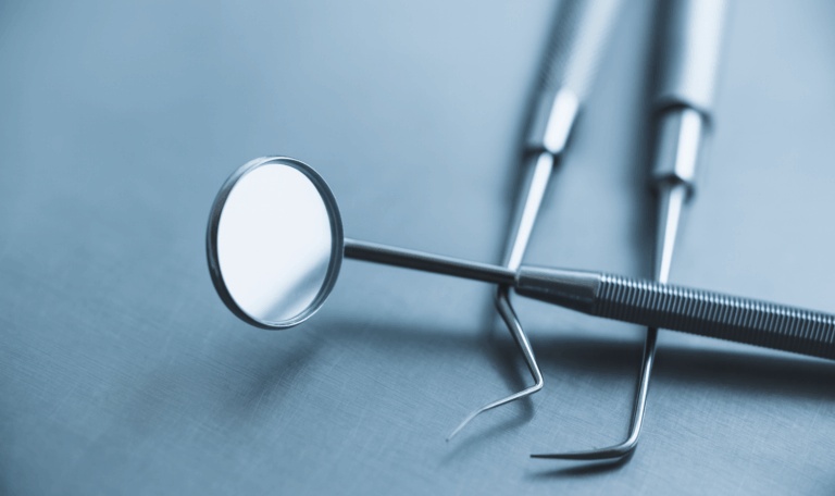 Dental instruments used for alveoloplasty procedure in Houston