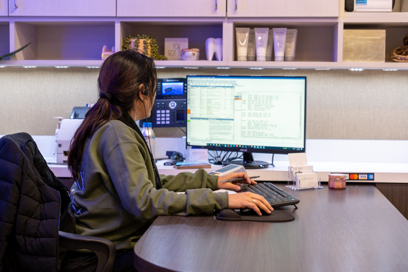 Dental implant timeline showing consultation, implant placement, healing, and final crown with Dr. Friedberg