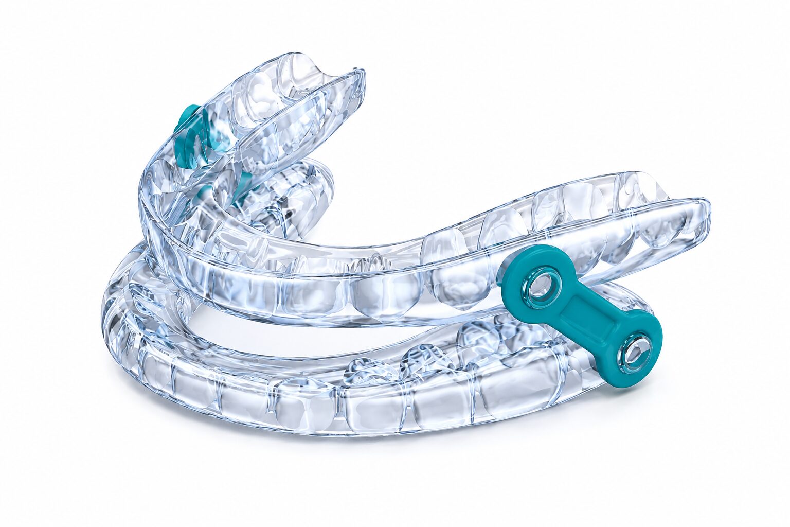 Sleep apnea oral appliance with adjustable mechanism used in Houston dental sleep treatment